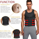 Neoprene Men Sport Body Shapers Vest Waist Body Shaping Corset, Size:XXL(Grey)