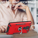 For Xiaomi Redmi Note 9 4G PC + TPU Protective Case with 360 Degrees Rotatable Ring Holder(Black)