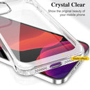 Crystal Clear Shockproof PC + TPU Protective Case For iPhone 13(Transparent)