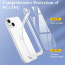 Crystal Clear Shockproof PC + TPU Protective Case For iPhone 13(Transparent)