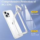 Crystal Clear Shockproof PC + TPU Protective Case For iPhone 13 Pro(Transparent)
