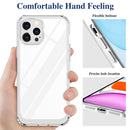 Crystal Clear Shockproof PC + TPU Protective Case For iPhone 12 Pro Max(Transparent)