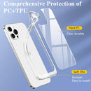 Crystal Clear Shockproof PC + TPU Protective Case For iPhone 12 Pro Max(Transparent)