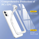 Crystal Clear Shockproof PC + TPU Protective Case For iPhone 11(Transparent)