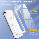 Crystal Clear Shockproof PC + TPU Protective Case For iPhone XR(Transparent)