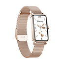 ZX19 1.45 inch HD Screen Bluetooth 5.0 IP68 Waterproof Women Smart Watch, Support Sleep Monitor / Menstrual Cycle Reminder / Heart Rate Monitor / Blood Oxygen Monitoring, Style: Steel Strap(Gold)