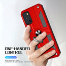 Carbon Fiber Pattern PC + TPU Protective Case with Ring Holder For OPPO Reno5 5G / 4G(Sapphire Blue)