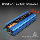 Carmaer 1200W Car Smart Multi-function Digital Display Inverter Household Power Converter, Specification:12V to 220V