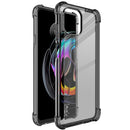 For Motorola Edge 20 Lite IMAK All-inclusive Shockproof Airbag TPU Case with Screen Protector(Transparent Black)