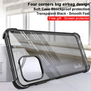 For Motorola Edge 20 Lite IMAK All-inclusive Shockproof Airbag TPU Case with Screen Protector(Transparent Black)