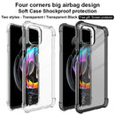 For Motorola Edge 20 Lite IMAK All-inclusive Shockproof Airbag TPU Case with Screen Protector(Transparent Black)