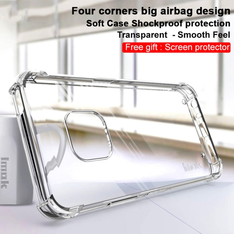For Nokia XR20 IMAK All-inclusive Shockproof Airbag TPU Case with Screen Protector(Transparent)
