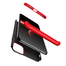 For iPhone 11 GKK Three Stage Splicing Full Coverage PC Protective Case(Black Red)