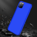 For iPhone 11 GKK Three Stage Splicing Full Coverage PC Protective Case(Blue)