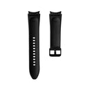For Samsung Galaxy Watch4 Silicone + Leather Black Buckle Watch Band(Pink)