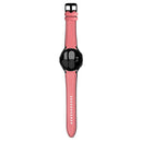 For Samsung Galaxy Watch4 Silicone + Leather Black Buckle Watch Band(Pink)