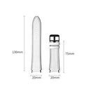 For Samsung Galaxy Watch4 Silicone + Leather Black Buckle Watch Band(White)