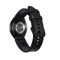 For Samsung Galaxy Watch4 Silicone + Leather Black Buckle Watch Band(Black)