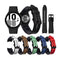 For Samsung Galaxy Watch4 Silicone + Leather Black Buckle Watch Band(Black)