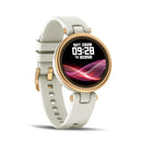QR01 1.09 inch IPS Touch Screen Bluetooth 5.0 IP67 Waterproof Women Smart Watch, Support Sleep Monitor / Menstrual Cycle Reminder / Heart Rate Monitor / Blood Pressure Monitoring(Creamy-white)