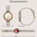QR01 1.09 inch IPS Touch Screen Bluetooth 5.0 IP67 Waterproof Women Smart Watch, Support Sleep Monitor / Menstrual Cycle Reminder / Heart Rate Monitor / Blood Pressure Monitoring(Creamy-white)