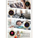 QR01 1.09 inch IPS Touch Screen Bluetooth 5.0 IP67 Waterproof Women Smart Watch, Support Sleep Monitor / Menstrual Cycle Reminder / Heart Rate Monitor / Blood Pressure Monitoring(Dark Coffee)