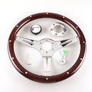 FXP8131+FXP8120A Car Modification 380mm Racing Sports Universal Perforated Steering Wheel