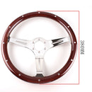 FXP8131+FXP8120A Car Modification 380mm Racing Sports Universal Perforated Steering Wheel
