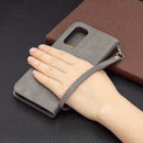 For OPPO Reno5 5G Retro Lambskin Texture Pure Color Horizontal Flip PU Leather Case with Holder & Card Slots & Wallet & Lanyard(Grey)
