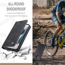 CaseMe-013 Multifunctional Retro Frosted Horizontal Flip Leather Case with Card Slot & Holder & Wallet For iPhone 13 mini(Black)