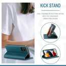 CaseMe-013 Multifunctional Retro Frosted Horizontal Flip Leather Case with Card Slot & Holder & Wallet For iPhone 13 mini(Blue)