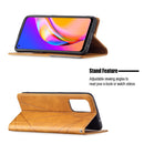 For OPPO A94 5G / F19 Pro Plus / Reno5 Z 5G Rhombus Texture Horizontal Flip Magnetic Leather Case with Holder & Card Slots(Yellow)
