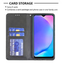 For vivo Y11/Y15/Y12/Y17 Rhombus Texture Horizontal Flip Magnetic Leather Case with Holder & Card Slots(Black)