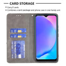 For vivo Y11/Y15/Y12/Y17 Rhombus Texture Horizontal Flip Magnetic Leather Case with Holder & Card Slots(Grey)