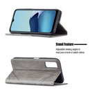 For vivo Y20 Rhombus Texture Horizontal Flip Magnetic Leather Case with Holder & Card Slots(Grey)