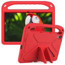 For Lenovo Tab P11 TB-J606F / Tab P11 Plus TB-J607F Portable Handle EVA Shockproof Anti Falling Protective Case with Triangle Holder(Red)