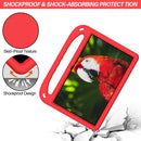 For Lenovo Tab P11 TB-J606F / Tab P11 Plus TB-J607F Portable Handle EVA Shockproof Anti Falling Protective Case with Triangle Holder(Red)