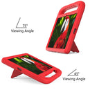 For Lenovo Tab P11 TB-J606F / Tab P11 Plus TB-J607F Portable Handle EVA Shockproof Anti Falling Protective Case with Triangle Holder(Red)