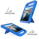 For Lenovo Tab P11 TB-J606F / Tab P11 Plus TB-J607F Portable Handle EVA Shockproof Anti Falling Protective Case with Triangle Holder(Blue)