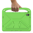 For Lenovo Tab P11 TB-J606F / Tab P11 Plus TB-J607F Portable Handle EVA Shockproof Anti Falling Protective Case with Triangle Holder(Green)