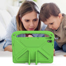 For Lenovo Tab P11 TB-J606F / Tab P11 Plus TB-J607F Portable Handle EVA Shockproof Anti Falling Protective Case with Triangle Holder(Green)