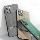 Shang Rui Wood Grain Skin PU + TPU Shockproof Case For iPhone SE 2022 / SE 2020 / 8 / 7(Wood Color)