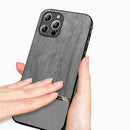 Shang Rui Wood Grain Skin PU + TPU Shockproof Case For iPhone SE 2022 / SE 2020 / 8 / 7(Wood Color)