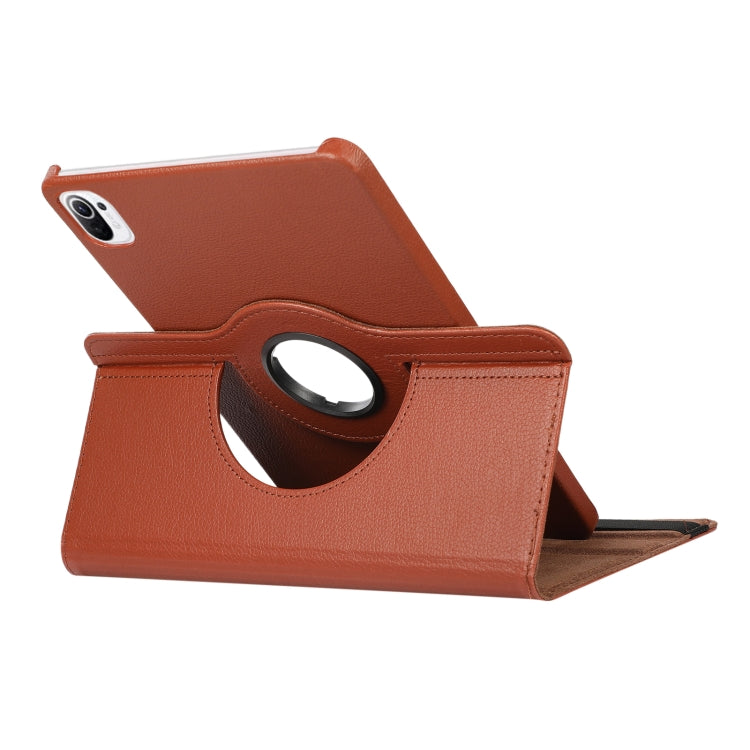 For Xiaomi Pad 5 Pro / Pad 5 360 Degree Rotation Litchi Texture Flip Leather Case with Holder(Sky Blue)