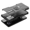 For Infinix Note 10 Pro Armor Bear Shockproof PC + TPU Protective Case with Ring Holder(Black)