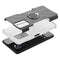 For Infinix Note 10 Pro Armor Bear Shockproof PC + TPU Protective Case with Ring Holder(White)
