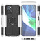 For Infinix Note 10 Pro Armor Bear Shockproof PC + TPU Protective Case with Ring Holder(White)