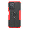 For Infinix Note 10 Pro Armor Bear Shockproof PC + TPU Protective Case with Ring Holder(Red)
