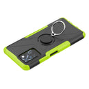 For Infinix Note 10 Pro Armor Bear Shockproof PC + TPU Protective Case with Ring Holder(Green)