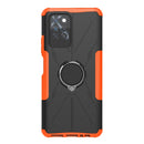 For Infinix Note 10 Pro Armor Bear Shockproof PC + TPU Protective Case with Ring Holder(Orange)